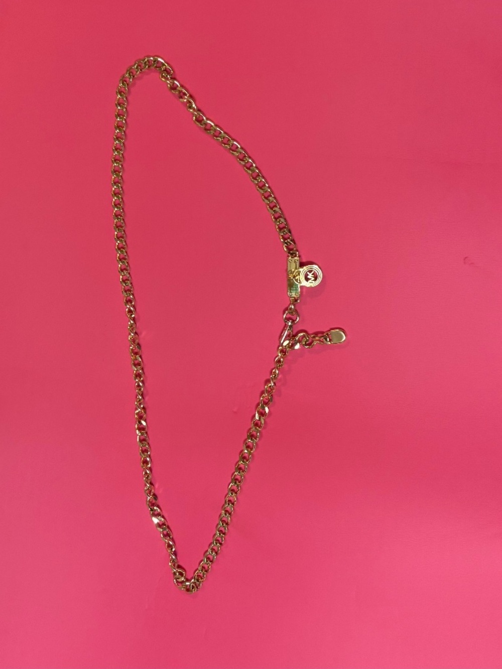 Michael Kors Gold Tone Chain Belt Adjustable